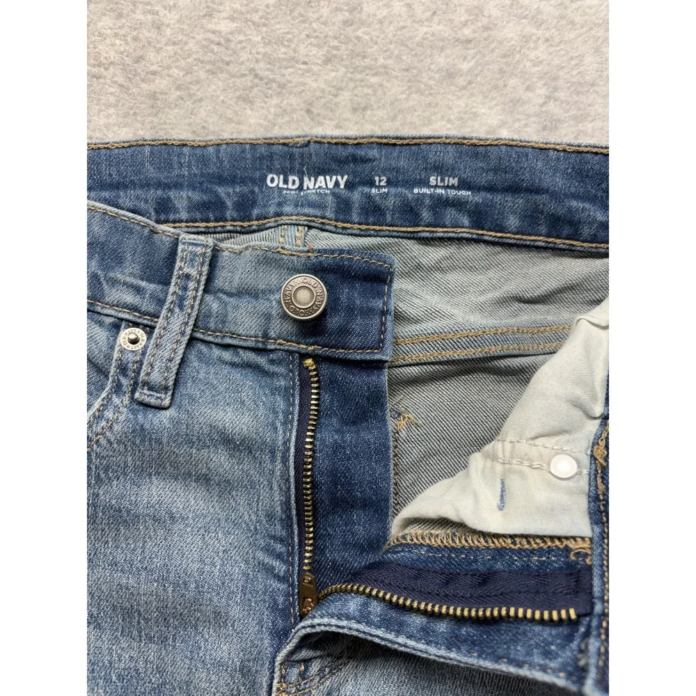Gap Athletic T-Shirt & Old Navy Built-In Tough Slim Jeans Set Size 8-12